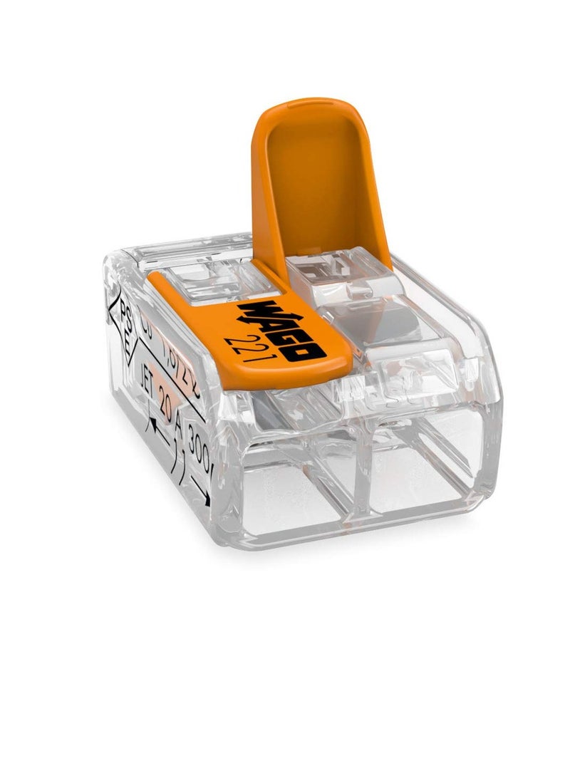 Wago 221-412 2-Conductor Compact Splicing Connectors (Pack of 100) - Image 3