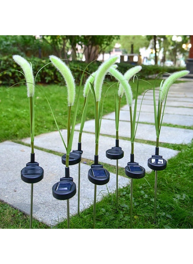 Solar Outdoor Dogtail Grass Reed Lights, Waterproof, Auto On/Off, Warm White, 74cm, 2 Pcs - Image 5