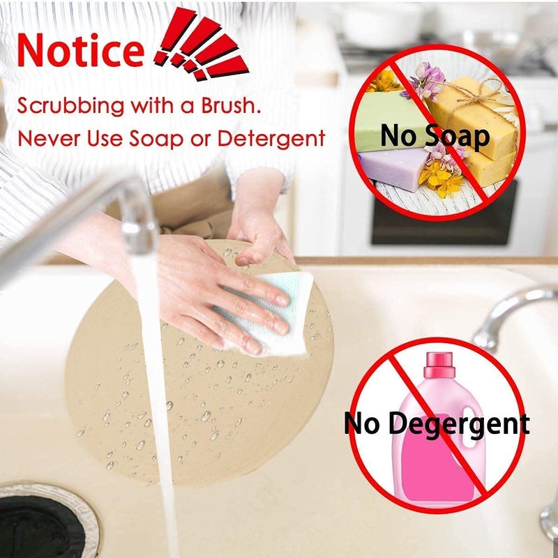 NILKANTH ® - Pizza Stone for Oven and Grill,Free Rocker Cutter,Durable and Safe Baking Stone for Grill, Thermal Shock Resistant Cooking Stone-13 Inch - Image 5