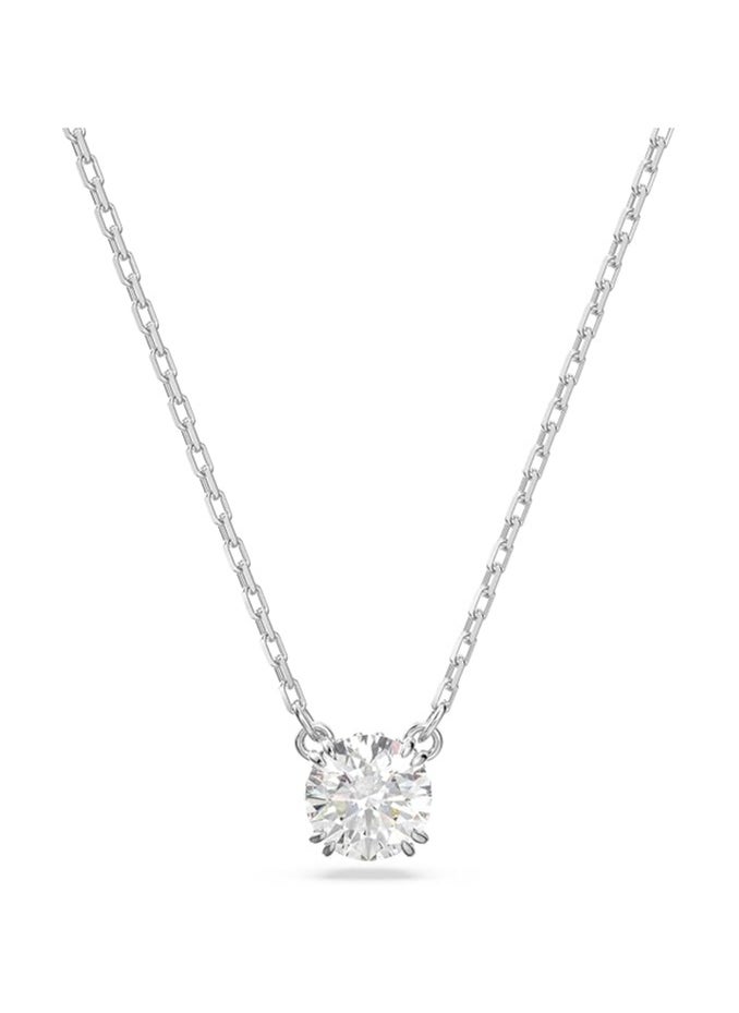 SWAROVSKI - Swarovski Stilla pendant
Round cut, White, Rhodium plated - Image 1