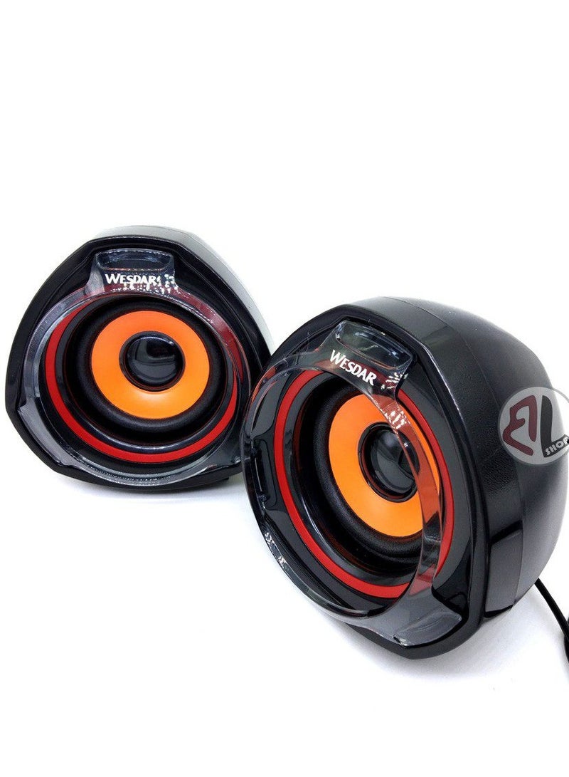 "CS1 Mini Multimedia Speaker - Powerful Stereo Sound - 3D Effect - USB Powered - - Image 2