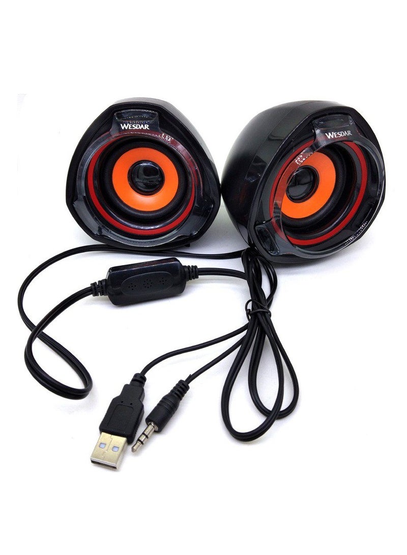 "CS1 Mini Multimedia Speaker - Powerful Stereo Sound - 3D Effect - USB Powered - - Image 3