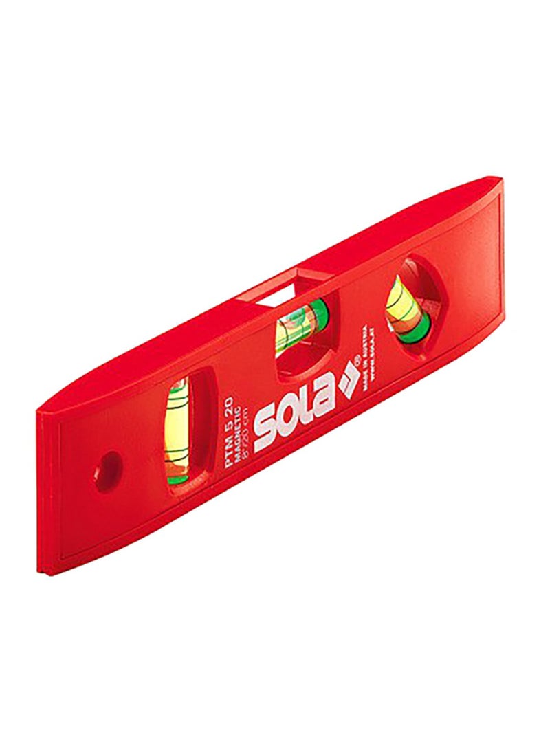 سولا مدمج ومتعدد الاستخدامات وخفيف الوزن من البلاستيك المتين ذو مستوى روحي أحمر