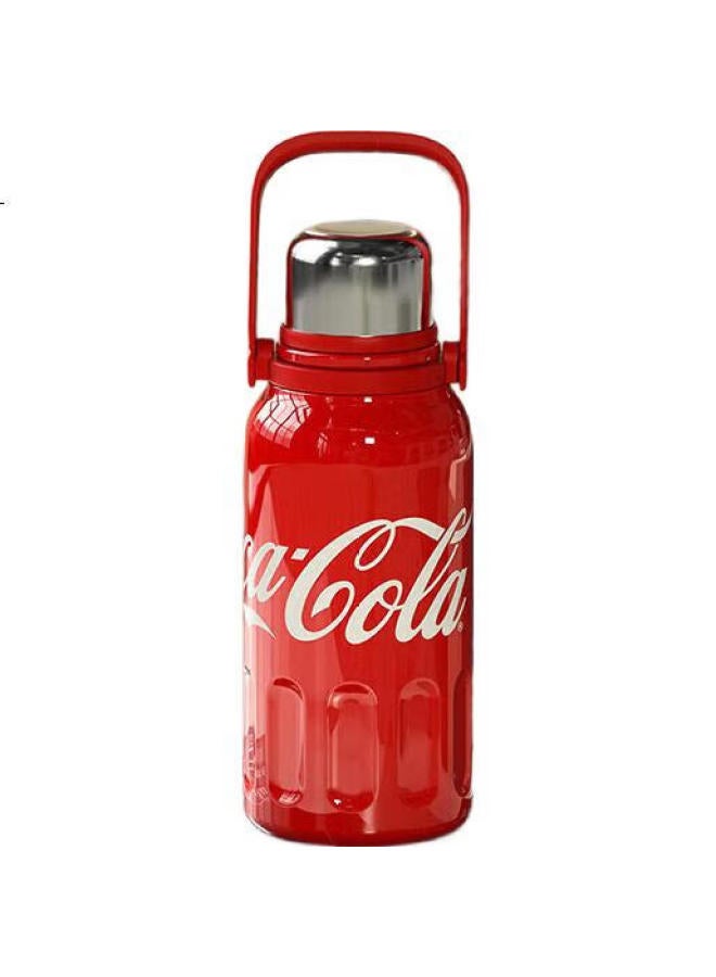Germ Coca-Cola Insulated Mug, Sports Water Bottle For Men And Women, Large Capacity Car Cup, Student Cup, 1200Ml, Coca-Cola Red - Image 1