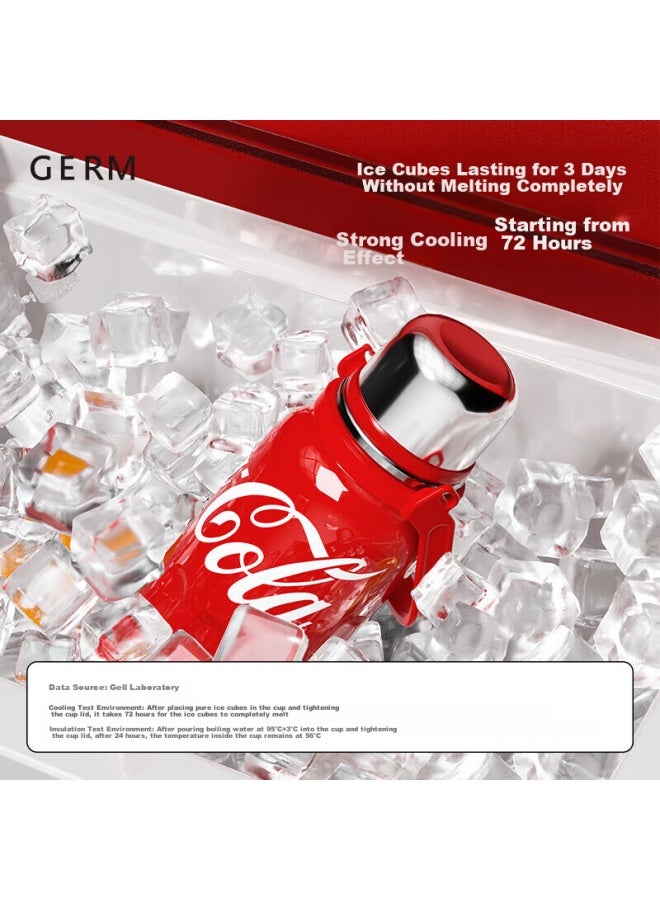 Germ Coca-cola Insulated Mug, Sports Water Bottle For Men And Women, Large Capacity Car Cup, Student Cup, 1200ml, Coca-cola Red - Image 4