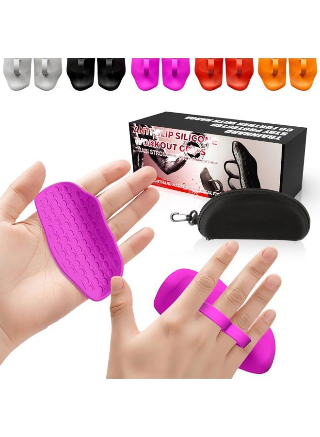 Harqa Anti‑Slip Workout Grips – Ergonomic Rubber Palm Protector for Weight Lifting, Deadlifts, Pull‑Ups, Crossfit – Two-Ring, No Sweaty Gym Grip Pads for Men & Women - Image 1