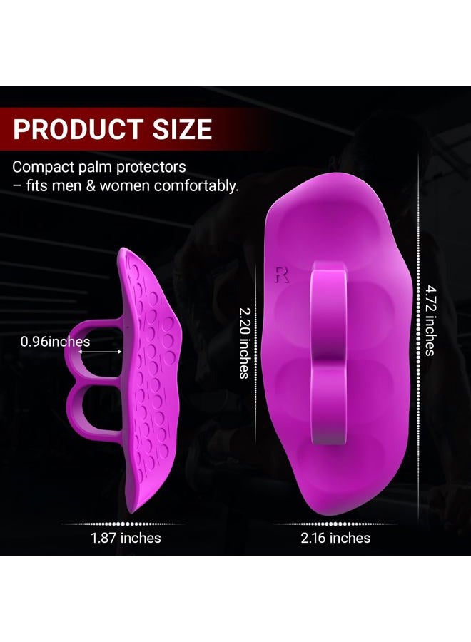 Harqa Anti‑Slip Workout Grips – Ergonomic Rubber Palm Protector for Weight Lifting, Deadlifts, Pull‑Ups, Crossfit – Two-Ring, No Sweaty Gym Grip Pads for Men & Women - Image 2