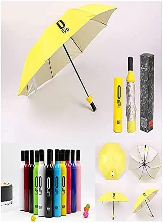 plutofit Bottle Shape Portable and Compact Umbrella for UV and Rain Protection for Men and women With Anti-Slip Handle Umbrella (ASSORTED COLOR) - Image 4