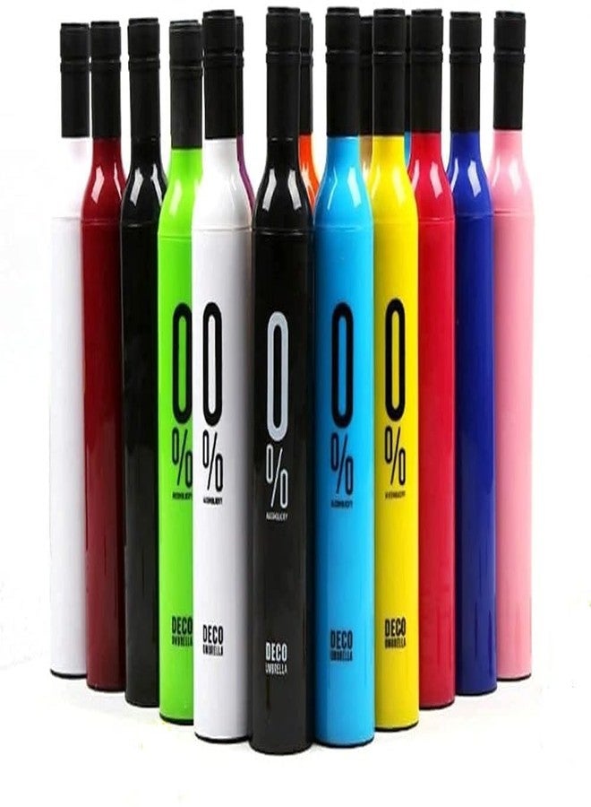 plutofit Bottle Shape Portable and Compact Umbrella for UV and Rain Protection for Men and women With Anti-Slip Handle Umbrella (ASSORTED COLOR) - Image 2