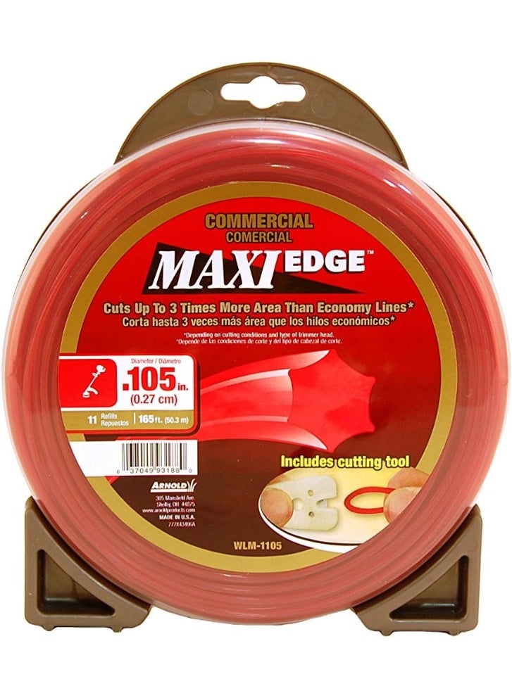 Arnold Arnold Trimline Maxi-Edge .105-Inch x 165-Foot Commercial Grade String Trimmer Line 