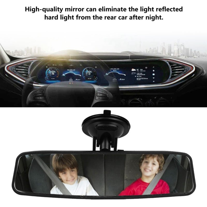 Car Back Seat Baby Rear View Mirror Adjustable Wide Angle Blue Mirror - Image 5