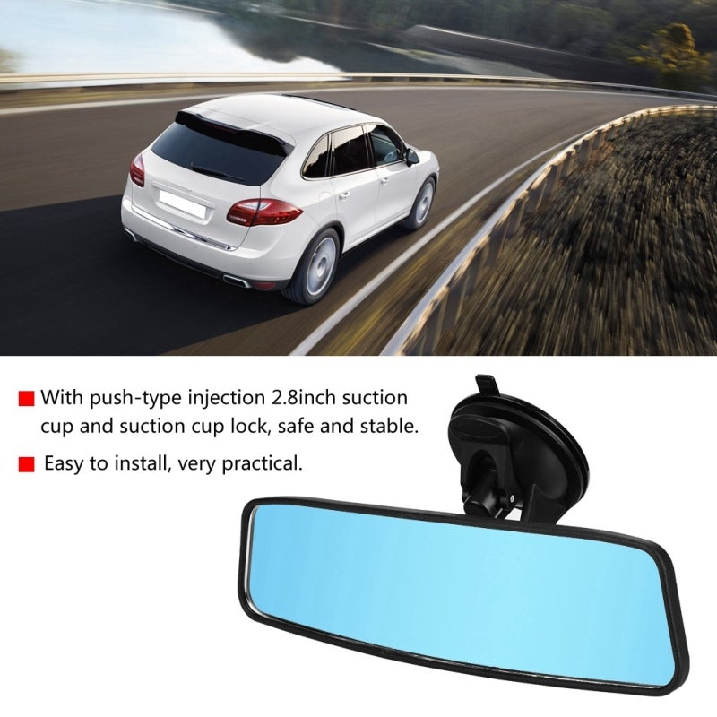 Car Back Seat Baby Rear View Mirror Adjustable Wide Angle Blue Mirror - Image 4