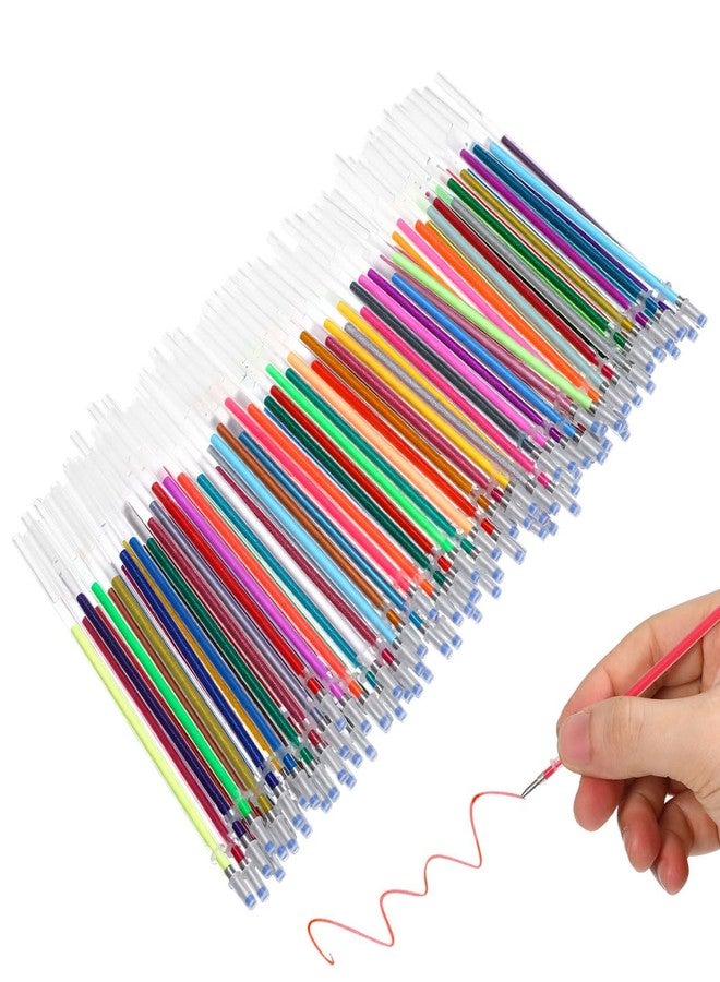 DIYEAH Glitter Pen Refills Signature Gel Ink Pen Refill Replacement for Office and School Writing Supplies Portable Creative for Smooth Writing - Image 1