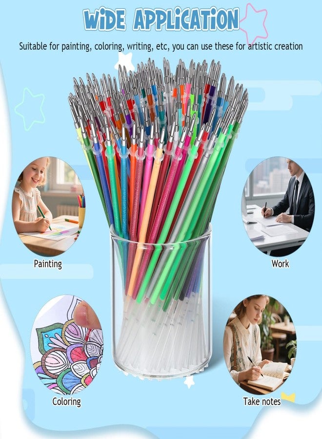DIYEAH Glitter Pen Refills Signature Gel Ink Pen Refill Replacement for Office and School Writing Supplies Portable Creative for Smooth Writing - Image 3