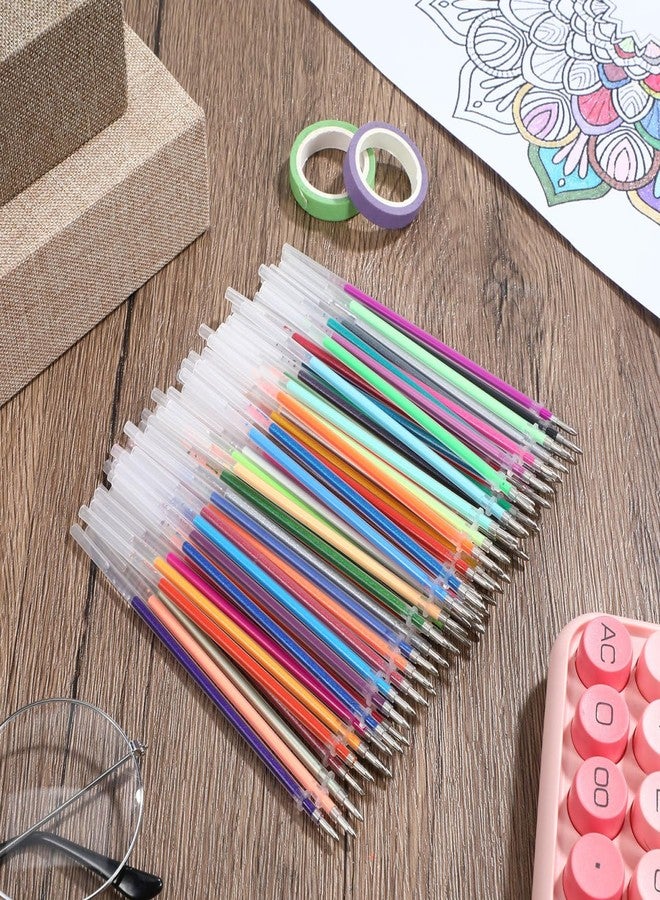 DIYEAH Glitter Pen Refills Signature Gel Ink Pen Refill Replacement for Office and School Writing Supplies Portable Creative for Smooth Writing - Image 2