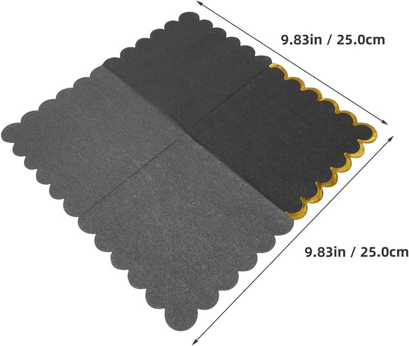 TIDTALEO Metallic Foil Edged Party Napkins 60pcs, 3- Ivory Black White Birthday Luncheon Napkins for Wedding Bbq Tea Party Supplies - Image 2