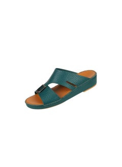 barjeel uno 008-3728 Barjeel Uno Mens Arabic Sandals BS 39 Green  - Image 1