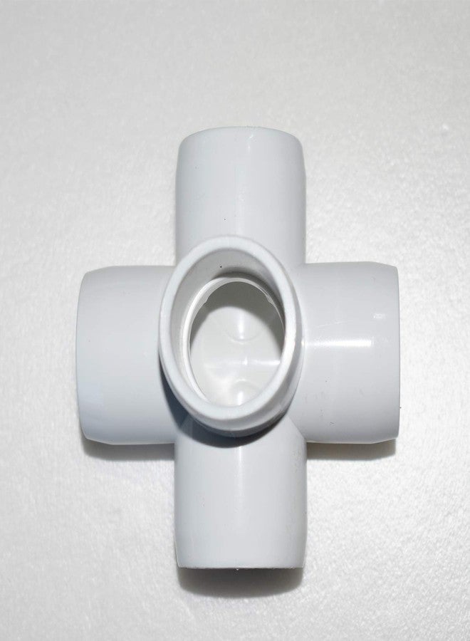 Evadow 12Pack 5-Way Elbow PVC Fittings, Heavy Duty 1/2Inch Side Outlet Tees, Furniture Grade Corner Fittings for Building PVC Furniture Greenhouse Shed Pipe Fittings Tent Connection - Image 5