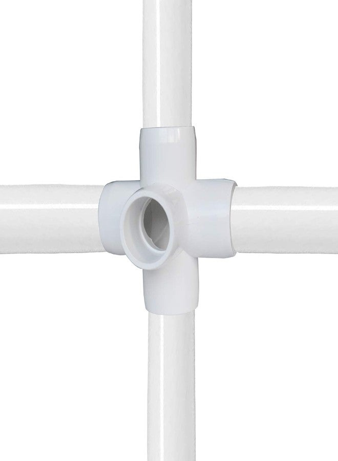Evadow 12Pack 5-Way Elbow PVC Fittings, Heavy Duty 1/2Inch Side Outlet Tees, Furniture Grade Corner Fittings for Building PVC Furniture Greenhouse Shed Pipe Fittings Tent Connection - Image 4