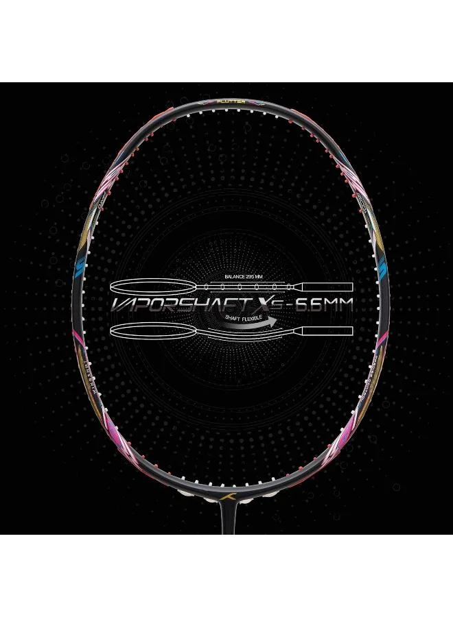 هندرد مضرب تنس الريشة من ألياف الكربون بمائة رفرفة مع غطاء كامل للاعبين المتوسطين