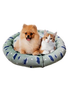 Dog Round Shape Bed Ultra Soft Ethnic Velvet Dog Bed | Cat Bed | Puppies Puppy Bed | Rabbit Bed Non-Slip Bottom (Green Color-Medium) - pzsku/Z38FC2E8FB8921544F23CZ/45/_/1728312556/75e5d9e4-20d9-4acc-9bdd-e41813e280eb