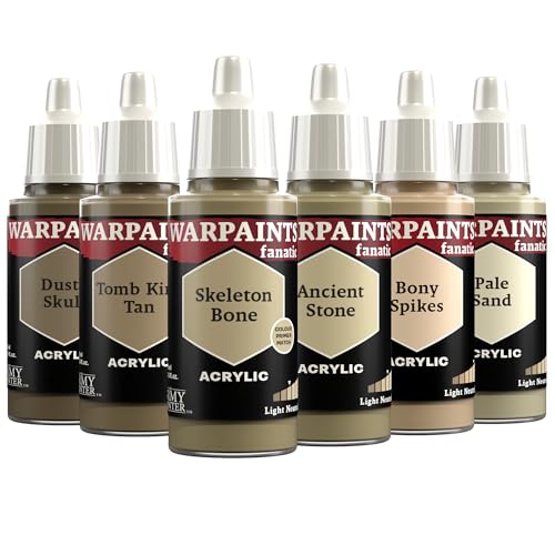 The Army Painter, Warpaints Fanatic Flexible Triad: Light Neutrals, 6 x 18 ml acrylic paints - Miniature quality hobby paint for DnD & Warhammer Miniatures - Image 1
