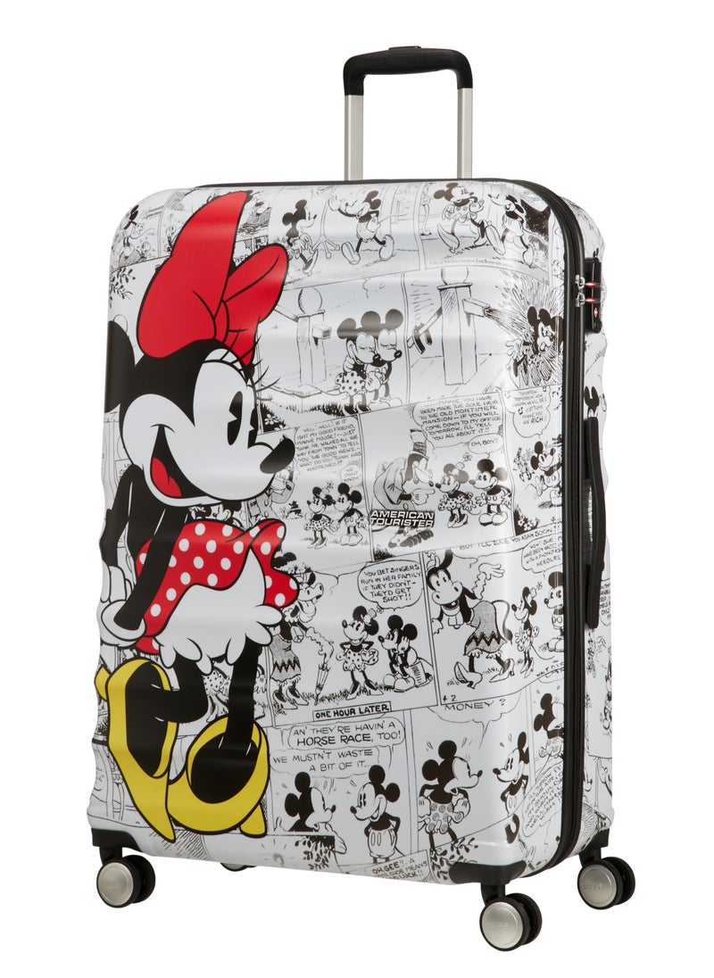 AMERICAN TOURISTER - American Tourister Wavebreaker Disney - Hard Spinner Large luggage, 77 cm Multicolour (Minnie Comics White) - Image 1