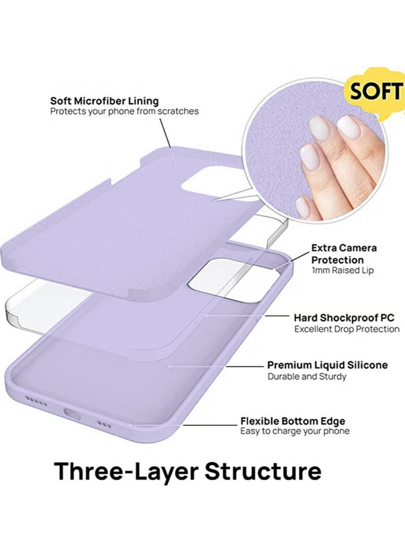 Suitable for iPhone 14 Plus Mobile Case Cover with Soft Liquid Silicone Protection Anti-Scratch Shockproof Accessories Slim Protective Back Cover with Comfortable Hold Touch Feeling and Anti-fingerprint - Image 2