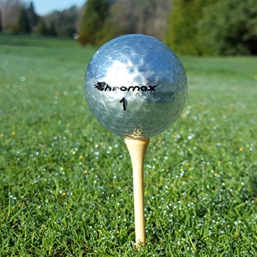 Chromax كرومكس ميتاليك كرات جولف ملونة M5 (عبوة 3 كرات) ، فضي M5silver3t - Image 4