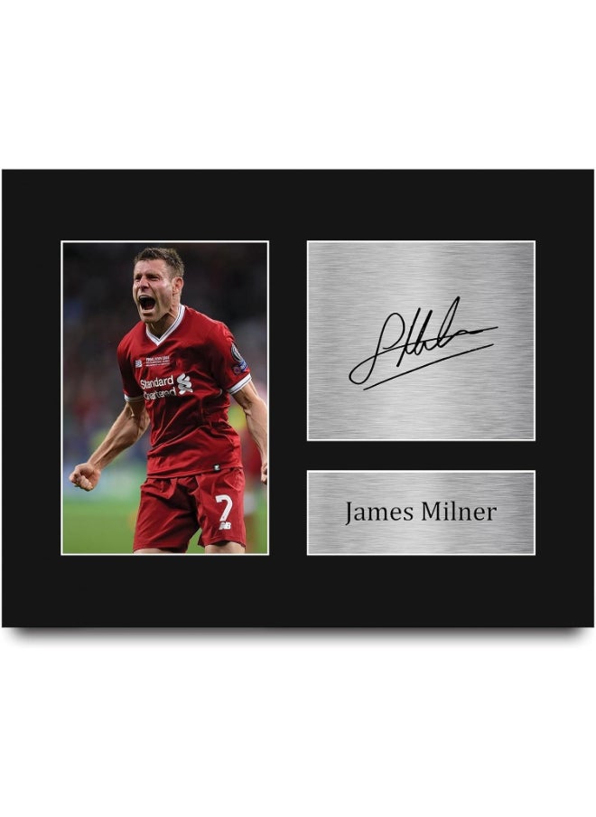 HWC Trading HWC Trading James Milner Liverpool Gifts Printed Signed Autograph Picture for Fans and Supporters  - Image 1