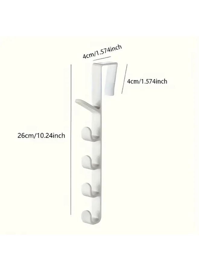 1pc Black No Drill Door Hook Adhesive Easy Install ABS Plastic Space Saving for Bathroom Kitchen - Image 4
