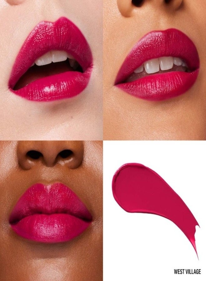 مكياج ماريو أحمر شفاه سوبر ساتين® من ميك أب باي ماريو، 3.5 غرام - لون ويست فيليدج - أرجواني غني، مريح في الارتداء، غني الصبغة، بلمسة نهائية ساتانية - Image 2