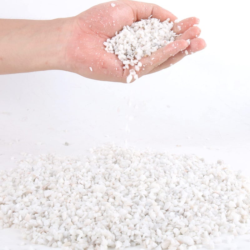 Anothera 3lb White Cactus Pea Gravel Rocks,1/4 Inch Pebbles for Indoor Plants, Natural Succulent Rock and River Rocks Decorative for Aquariums, Vases, Outdoor Gardening, Top Dressing for Potted Plants - Image 1