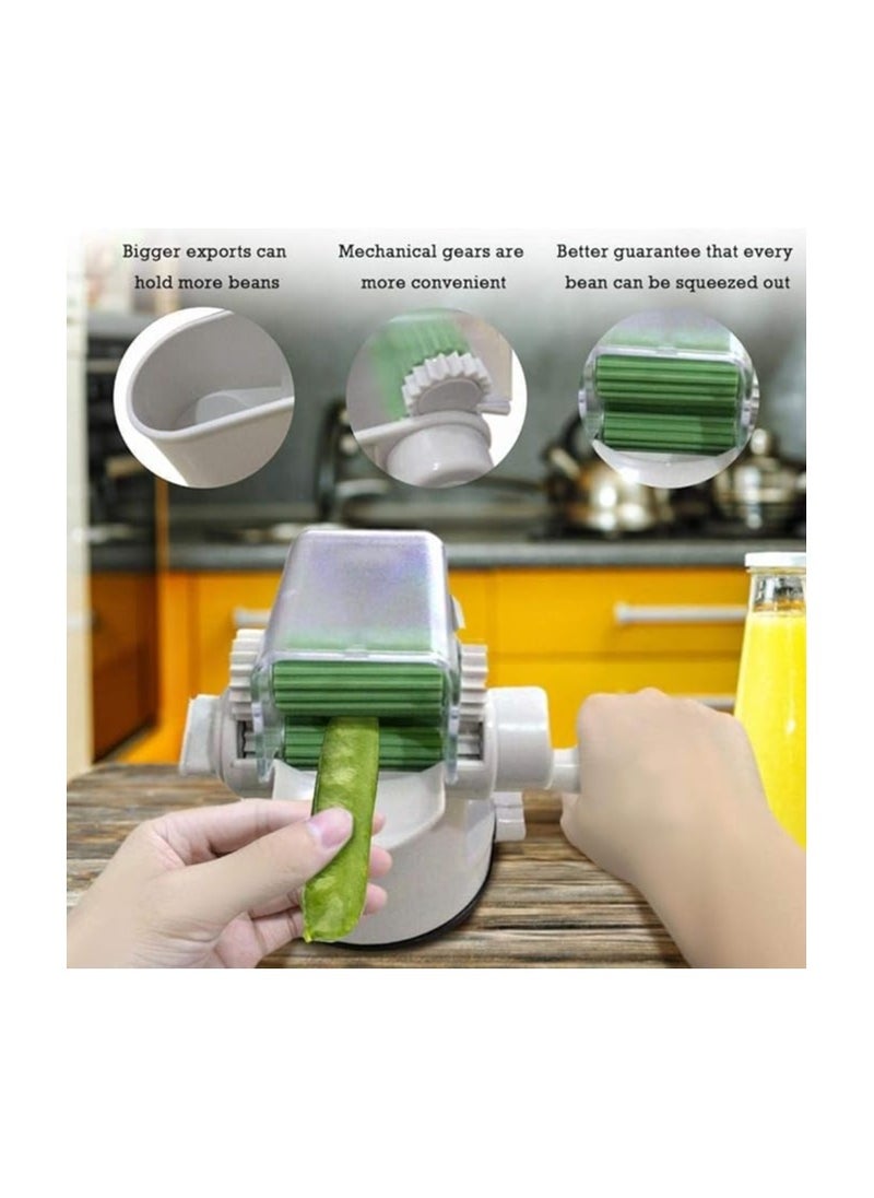Pea peeling machine with ease