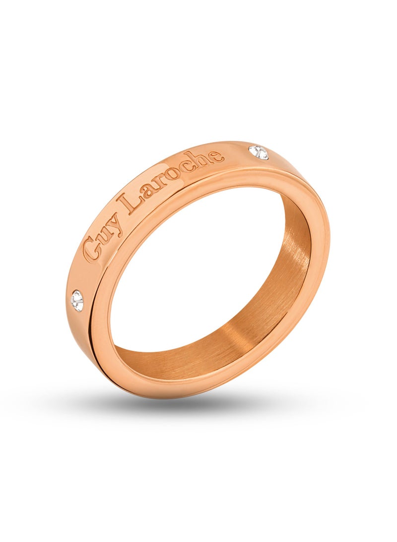 Guy Laroche Aurore Rose Gold Ring for Women 52mm - Image 2