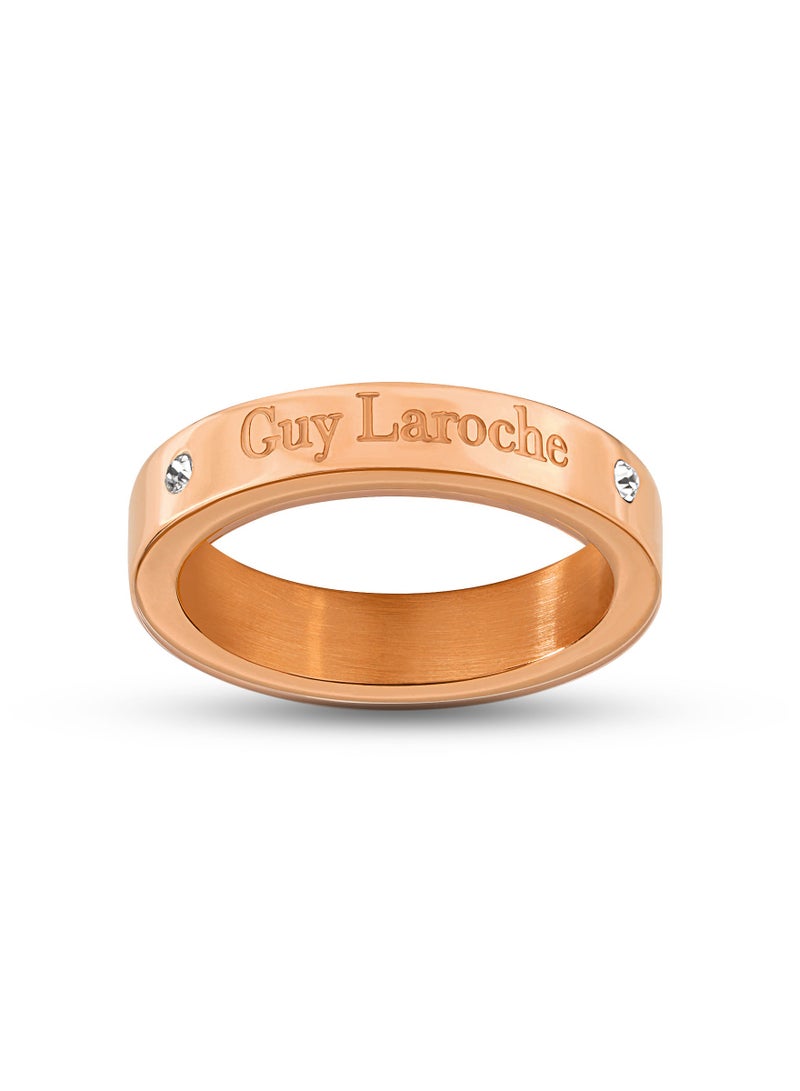 Guy Laroche Aurore Rose Gold Ring for Women 52mm - Image 4