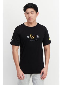 Men Sportswear Fit Training T Shirt, Black Combo