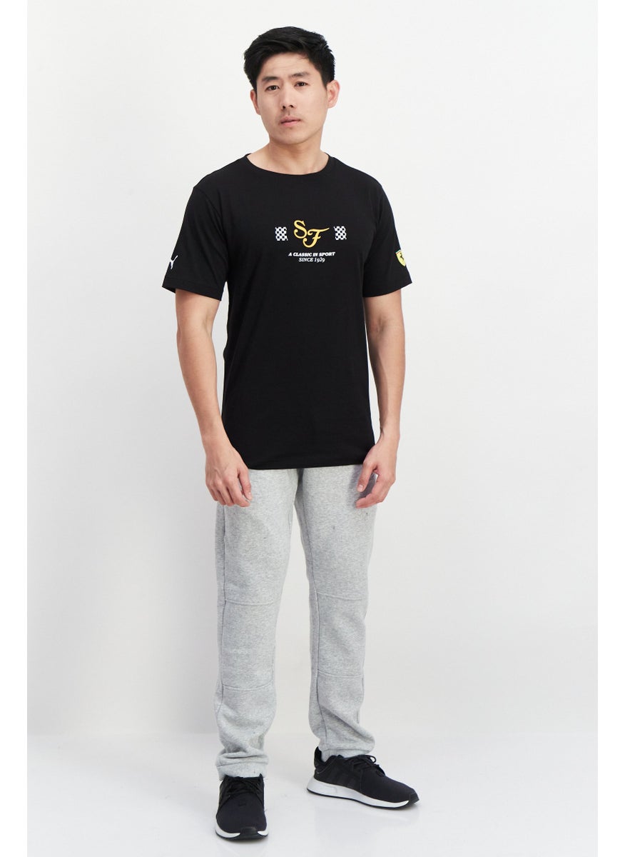 Puma x Ferrari - Men Sportswear Fit Training T Shirt, Black Combo - Image 1