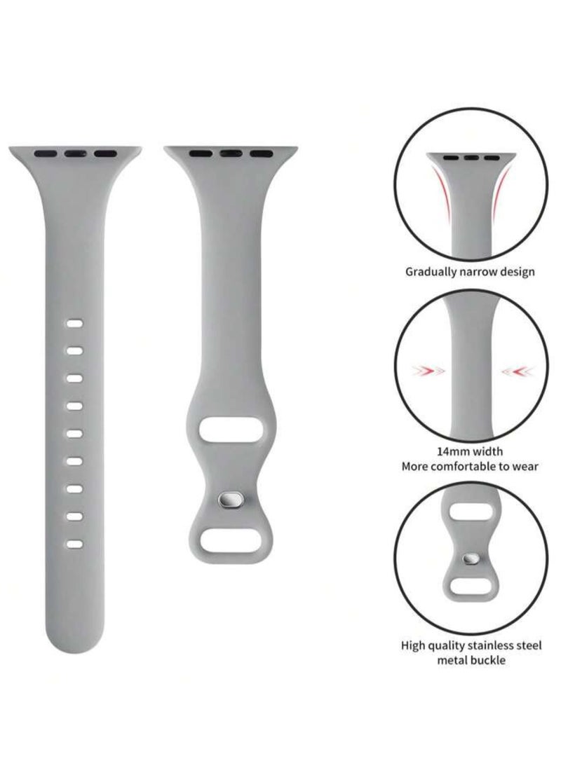 Apple Watch Band Sports Breathable Silicone Band Compatible With Apple Watch 42mm/44mm/45mm/49mmm