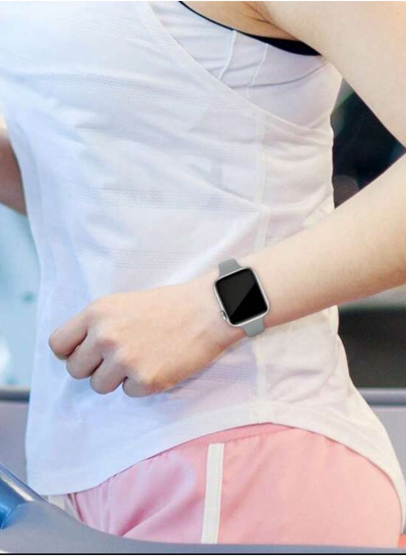Apple Watch Band Sports Breathable Silicone Band Compatible With Apple Watch 42mm/44mm/45mm/49mmm
