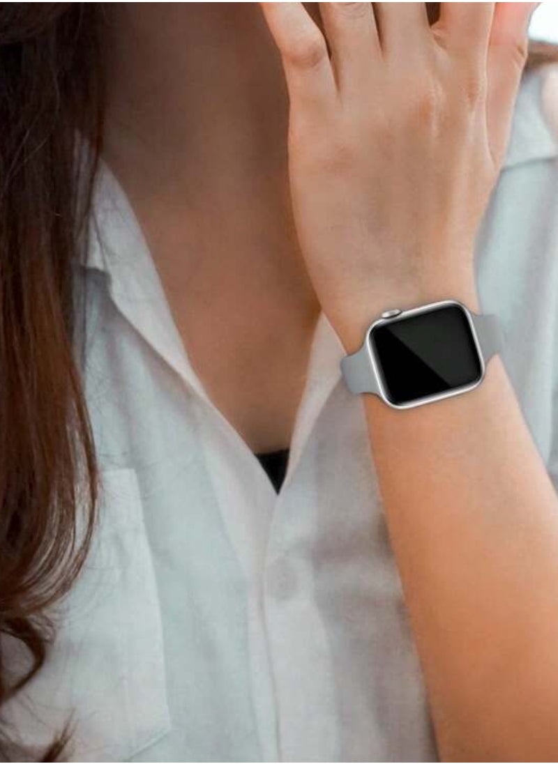 Apple Watch Band Sports Breathable Silicone Band Compatible With Apple Watch 42mm/44mm/45mm/49mmm