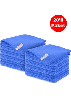 Microfiber General Cleaning Cloth Blue 40X40 Cm. - 20 pieces