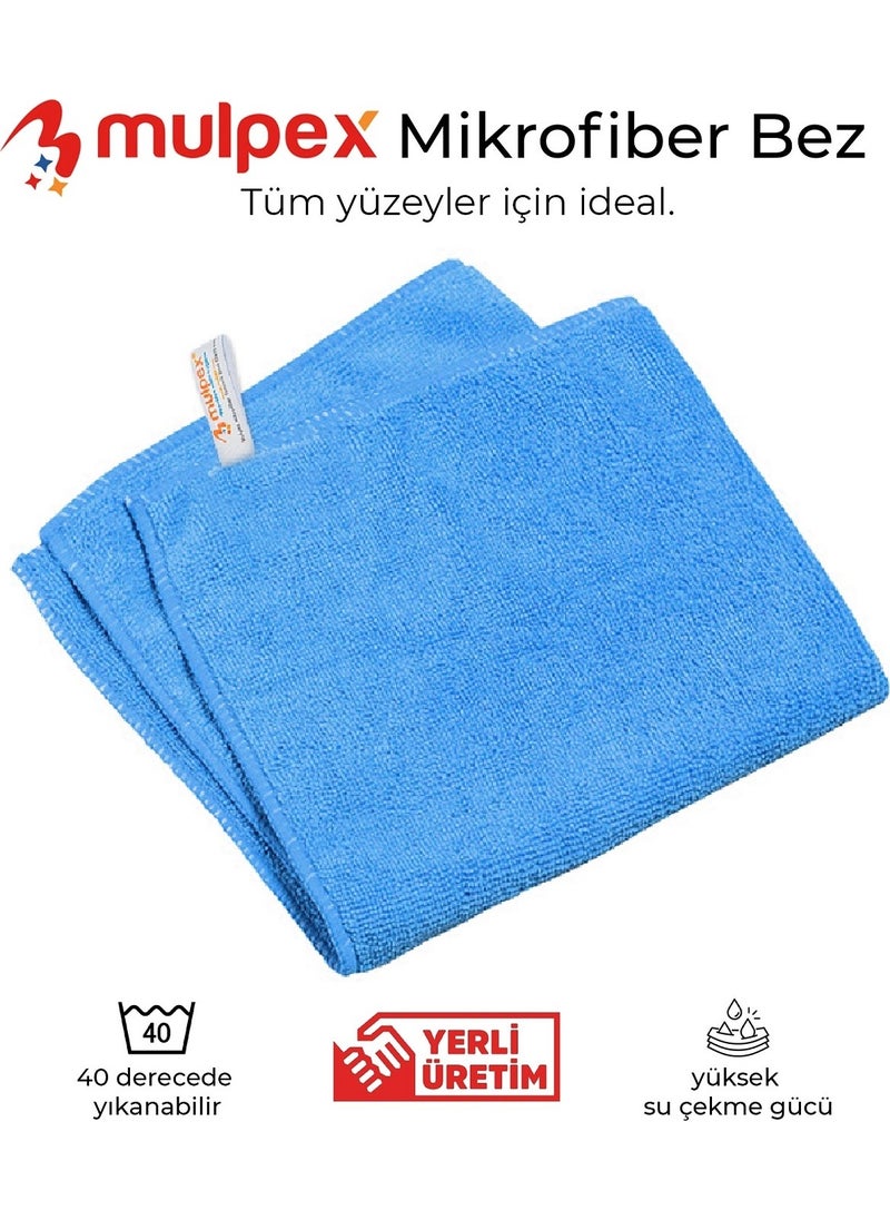 Mulpex - Microfiber General Cleaning Cloth Blue 40X40 Cm. - 20 pieces - Image 1