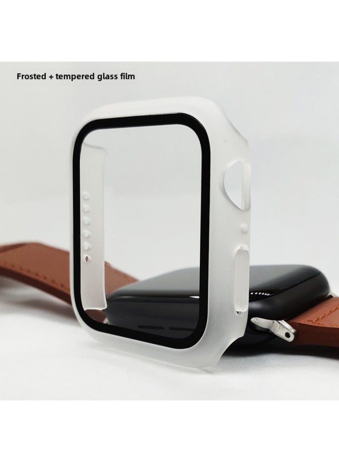 Applewatch7/8/9 Protective Shell/waterproof All-inclusive Protective Shell/right Angle Plating Waterproof Protective Shell-Color:Fine Hole Frosting (bare Shell)-Exterior Dimension:S10-46mm