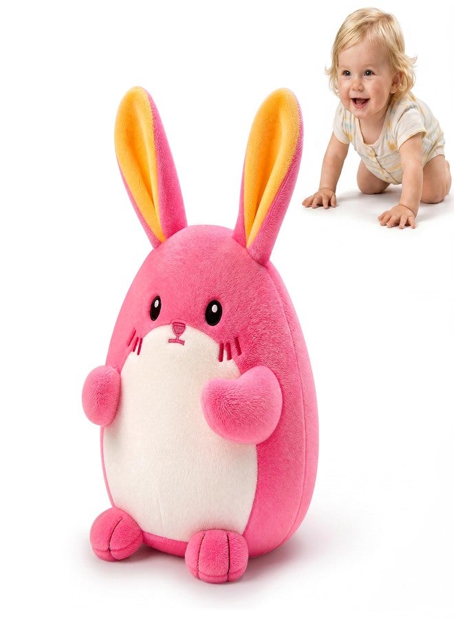 SAIMAND Crawling Pink Bunny Baby Toy with 40 Songs & Record, Interactive Musical Plush Toy for Babies 6-12 Months, Rechargeable Dancing Stuffed Animal, Sensory Toy for Toddlers 1-3, Cute Baby Gift for Girls - Image 1