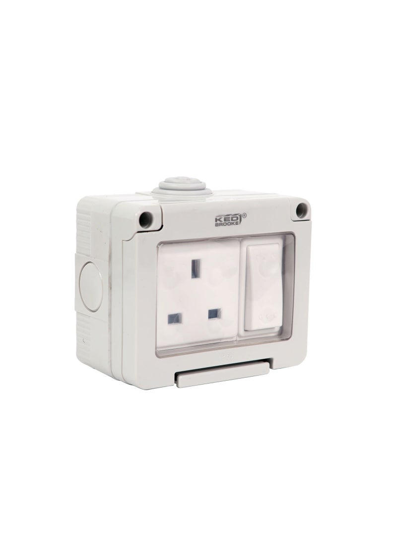 KEDBROOKE Elec Weatherproof Switch Socket 13A 1Gang KBCL4050WP Kedbrooke 