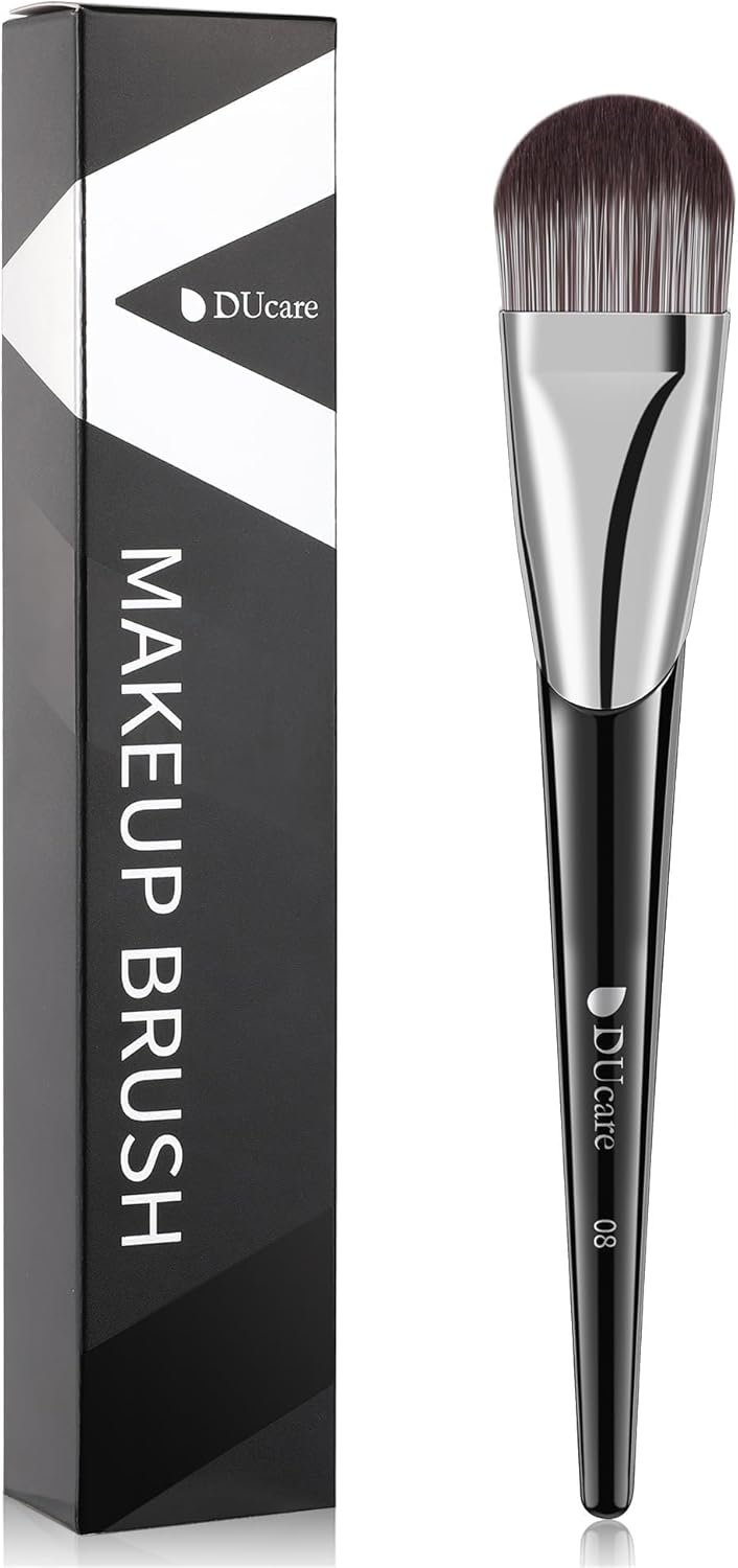 DUcare Flat Foundation Brush for Liquid Makeup Premium Synthetic Hair ConcealerKabuki Makeup Brush Dense Bristles Design MultiPurpose Face Brushes for LiquidCreamFacial Mask