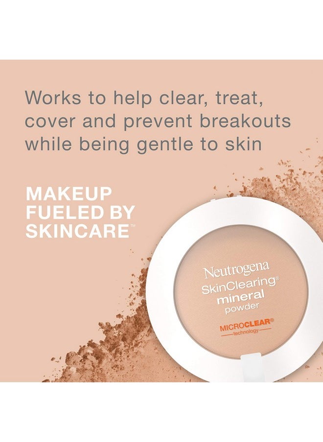 Neutrogena Skinclearing Mineral Acne Concealing Pressed Powder Compact Shine Free & Oil Absorbing Makeup With Salicylic Acid To Cover Treat & Prevent Acne Breakouts Buff 30 .38 Oz  - Image 3