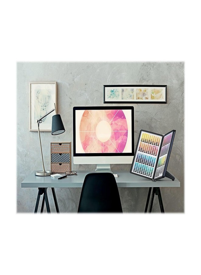 Durable Desktop Reference System with 5 Double-Sided Panels - Letter-Size 8.5" x 11" Inches - Black SHERPA SOHO Design - Desk Reference Organizer - Image 3