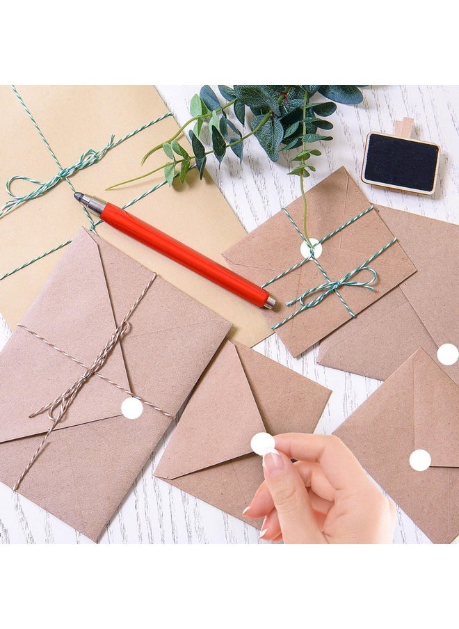 PARLAIM - 10000Pcs 1/2 Inch Round Color-Code Dot Stickers,Circle Color Coding Label Sticker For Home Office (White) - Image 1